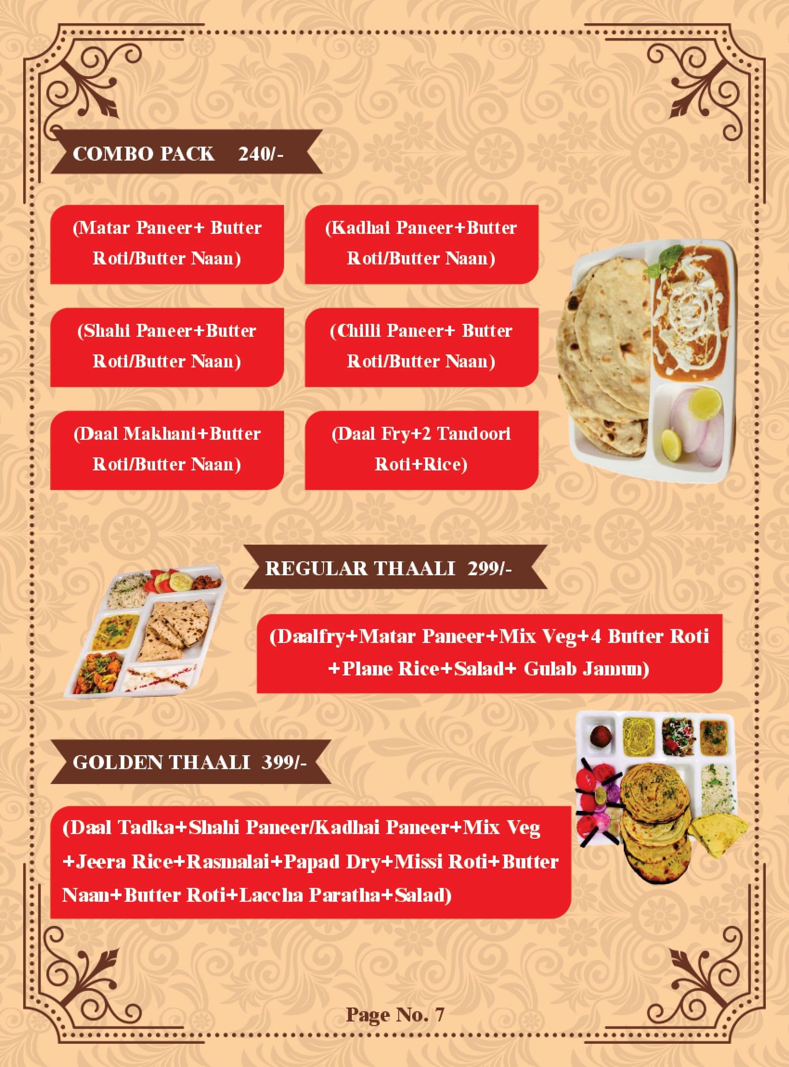 Menu Page 7